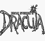 Bram Stoker's Dracula title screen for GameBoy